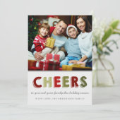 応援クリスマスカード |ホリデーカード シーズンカード (スタンド正面)