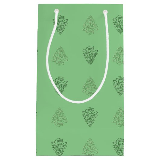 応援クリスマスツリー–6抱き枕s スモールペーパーバッグ (正面)