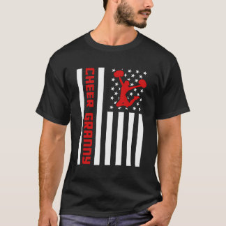 応援グラニー誇りを持ったチアリーダー家族アメリカ合衆国 Tシャツ