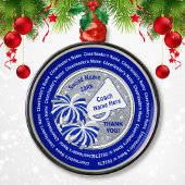 応援コーチに感謝パーソナライズされた。 メタルオーナメント