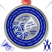 応援コーチに感謝パーソナライズされた。 メタルオーナメント