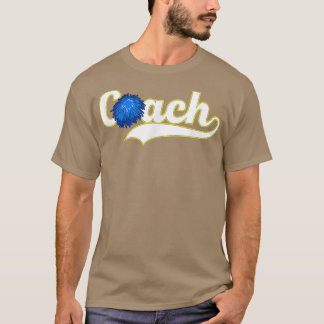 応援コーチアート女子男性へチアリーダーコーチCh Tシャツ