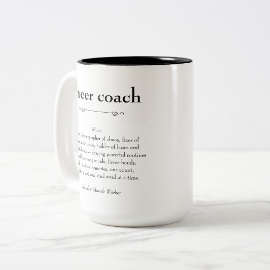 応援コーチ定義サンキューギフト ツートーンマグカップ (正面左)