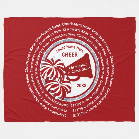 応援コーチ贈り物,高齢者のためのチアリーティングギフト フリースブランケット (正面(横))