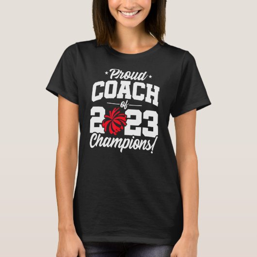 応援コーチChampions 2023学校チアリーティングC Tシャツ (正面)