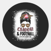 応援サッカーチアリーティングマママママムフメッシーバン ラウンドシール (正面)
