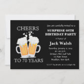応援サプライズ70バースデーパーティ招待状 招待状 (正面)