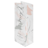 応援サンキューセージ赤面水彩 ワインギフトバッグ (正面アングル)