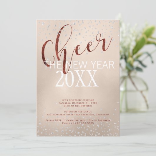 応援ザニューイヤーゴールドフォイルダイヤモンドパーティー 招待状 (スタンド正面)