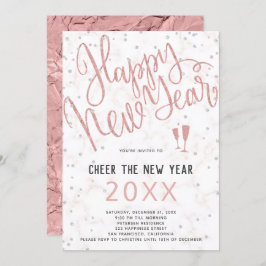 応援ザニューイヤーバラ金ゴールド大理石パーティー 招待状