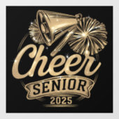 応援シニア2025チアリーダー卒業クラス ウィンドウサイン (シート)
