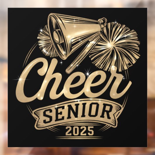 応援シニア2025チアリーダー卒業クラス ウィンドウサイン (シート2)