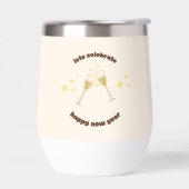 応援シャンパングラス新年のメッセージ (左面)