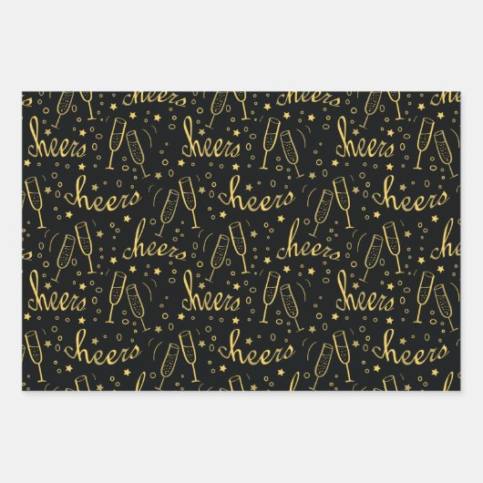 応援シャンパン ラッピングペーパーシート (正面)