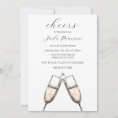 応援シャンパーニュエレガントクラスブライダルシャワー 招待状 (正面)