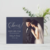 応援シルバーネイビー新年結婚の写真 シーズンカード (スタンド正面)