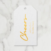 応援シンプルスモダンクリプトワインボトル ギフトタグ (正面)