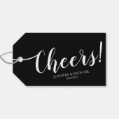 応援シンプルブラックラブ ギフトタグ (裏面横)