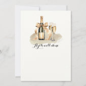 応援スエレガントティアーズ・ティアーズ・シャンパン・リタイア 招待状 (裏面)