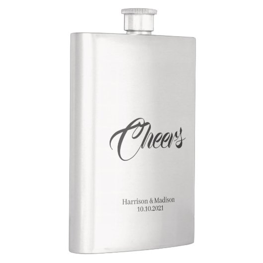 応援スカスタムクリプトエレガントシック結婚式の引き出物 フラスク (右)