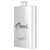 応援スカスタムクリプトエレガントシック結婚式の引き出物 フラスク (左)