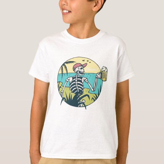 応援スカル Tシャツ (正面)