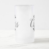 応援スクリプトとブラックローレル フロストグラスビールジョッキ (中央)