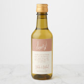 応援スクリプトテラコッタサンキュー結婚式の引き出物 ワインラベル (正面)