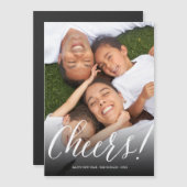 応援スシンプルクリプトモダンホリデー写真はがき (正面/裏面)