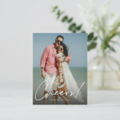 応援スシンプルクリプトモダンホリデー写真はがき シーズンポストカード (スタンド正面)