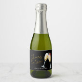 応援ストロベリーワインきらめくグラスMを愛する スパークリングワインラベル (正面)