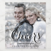 応援スモダントカスタム写真 ワインラベル (シングルラベル)