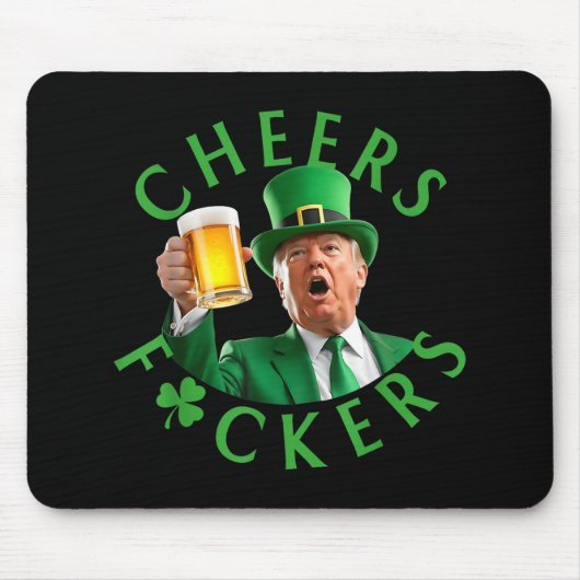 応援ス前St patricksトおもしろいランプレプレシャンB マウスパッド (正面)