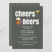 応援ズアンドビアーズ婚約パーティ招待状 招待状 (正面/裏面)