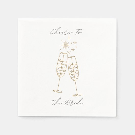 応援ズトゥザブライドナプキン スタンダードカクテルナプキン (正面)