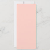 応援ズトゥザ誕生日ガールピンクロゼワインボトル 招待状 (裏面)