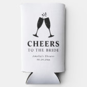 応援ズトゥブライドブランチ&バブリーブライダルシャワー スリム缶クーラー (正面)