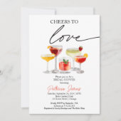 応援ズトゥラブカクテルブライダルシャワーパーティー 招待状 (正面)