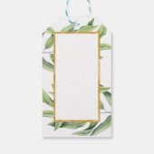 応援ズトゥラブシックシャンパンボタニカル結婚ズ ギフトタグ (裏面)