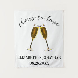 応援ズトゥラブシャンパングラス タペストリー