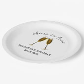 応援ズトゥラブシャンパングラス ペーパープレート (アングル)