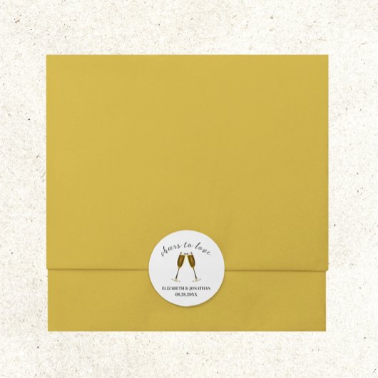 応援ズトゥラブシャンパングラス ラウンドシール