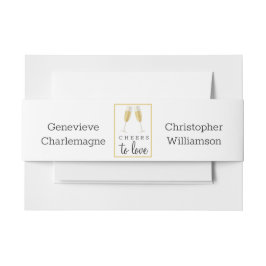 応援ズトゥラブシャンパントースト結婚ーズ 招待状ベリーバンド