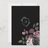 応援ズトゥラブスケルトンハンドゴシックブライダルシャワー 招待状 (裏面)