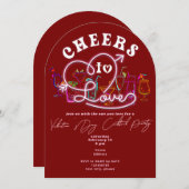 応援ズトゥラブレッドレトロカクテルヴァレンティネス 招待状 (正面/裏面)