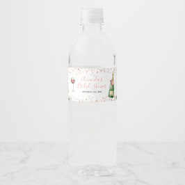 応援ズトゥラブ赤面ピンクブライダルシャワー ペットボトルラベル