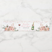 応援ズトゥラブ赤面ピンクブライダルシャワー ペットボトルラベル (シングルラベル)