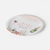 応援ズトゥラブ赤面ピンクブライダルシャワー ペーパープレート (アングル)
