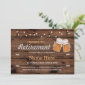 応援ズトゥリタイアメントパーティーウッドビアーズ招待状 招待状 (スタンド正面)