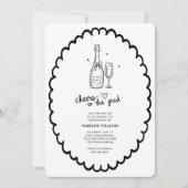 応援ズトゥーグラードシャンパーニュ卒業招待状 招待状 (正面)